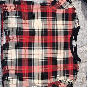 Forever 21 plaid crop top
